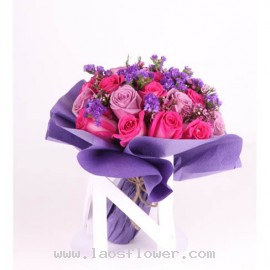 17 Pink & Purple Roses